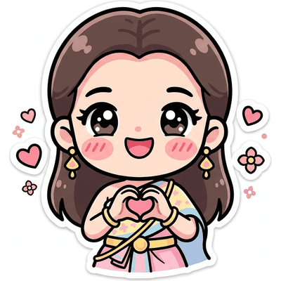 สติกเกอร์หัวใจ