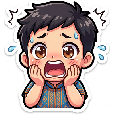 สติกเกอร์ตกใจ