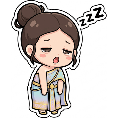 สติกเกอร์ง่วง